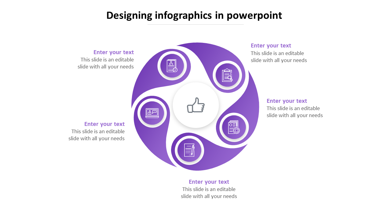 designing infographics in powerpoint-purple